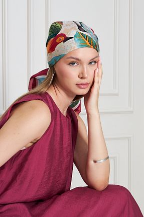 دستمال گردن رنگی زنانه ابریشم D scarf - کد 957297779