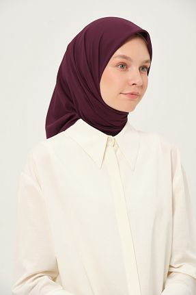 روسری بنفش شیفون Madame Polo - کد 957315955