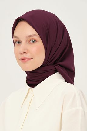 روسری بنفش شیفون Madame Polo - کد 957315955