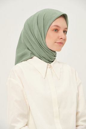 روسری سبز 90 x 90 Madame Polo - کد 957340850