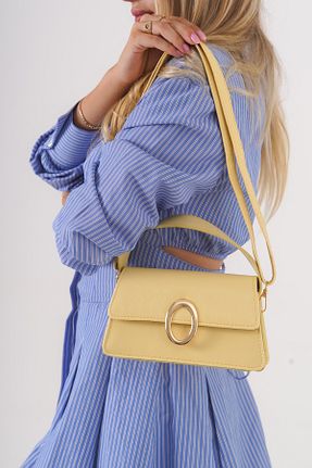 کیف دوشی زرد زنانه حصیر Solo Bag - کد 957417889