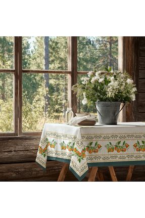 رومیزی نارنجی کتان Befahomes - کد 957612046