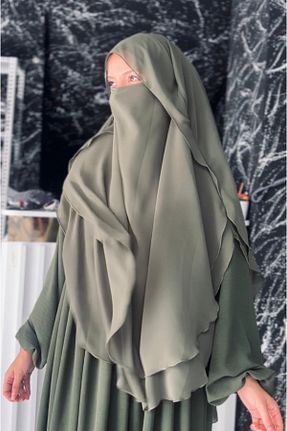 لباس فارغ التحصیلی حجاب خاکی زنانه شیفون Fashion journey - کد 957931995
