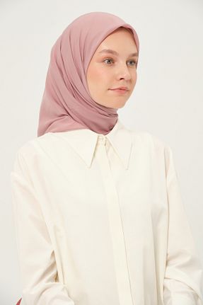روسری صورتی شیفون Madame Polo - کد 958140771