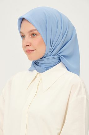 روسری آبی شیفون Madame Polo - کد 958193017