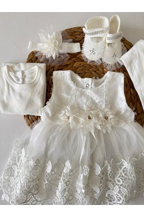 هدیه کودک سفید بچه گانه PİLEKİ BABY - کد 814585875