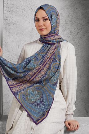 شال بنفش زنانه پلی استر Alvina - کد 922968457