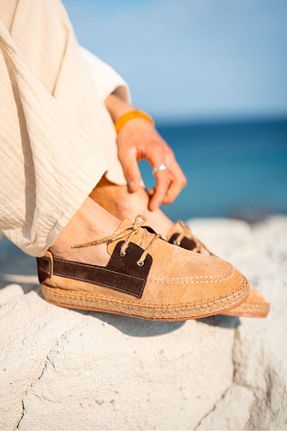 کفش اسپادریل رنگی مردانه چرم خالص by selvi Lukka Shoes - کد 926562654