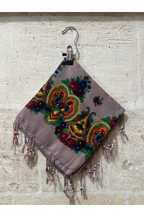 شال طوسی زنانه ابریشم MODA - کد 925744479