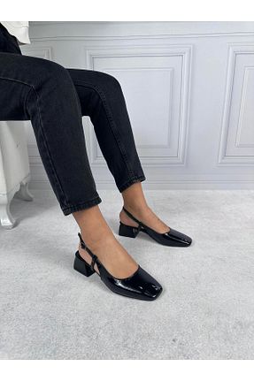 بابت مشکی زنانه چرم لاکی Masis - کد 840078300