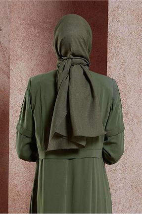 شال خاکی زنانه پلی استر Alvina - کد 844017438