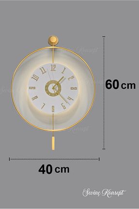 ساعت دیواری طلائی 40 * 60 Genel Markalar - کد 817225298