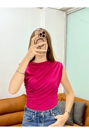 بلوز صورتی زنانه ساده peri tower - کد 834522094