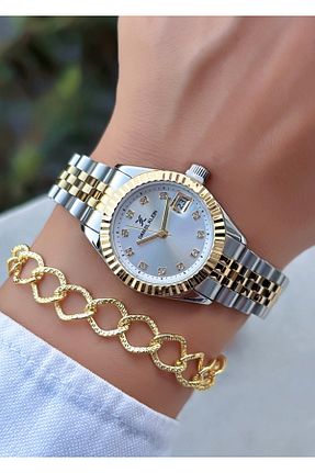 ساعت مچی طلائی زنانه 36-40 میلی متر Daniel Klein - کد 330480340
