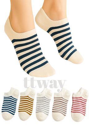 جوراب رنگی زنانه پنبه ای TTWAY - کد 941811165