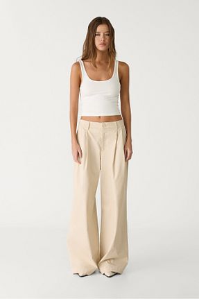 تیشرت نباتی زنانه Fitted Stradivarius - کد 810272464