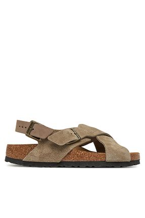 صندل بژ زنانه پاشنه تخت Birkenstock - کد 924509177