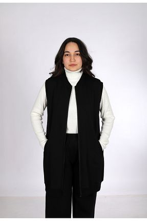 جلیقه حجاب مشکی زنانه رگولار Butik - کد 905742555
