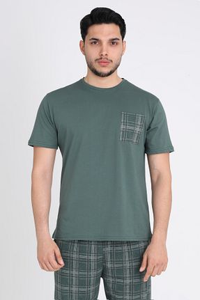 ست لباس راحتی خاکی مردانه %100 پنبه TURAY - کد 938481008