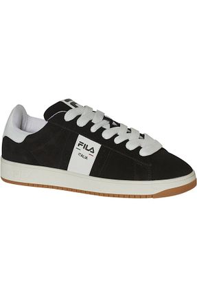 کفش اسنیکر مشکی مردانه چرم اصل Fila - کد 852753458