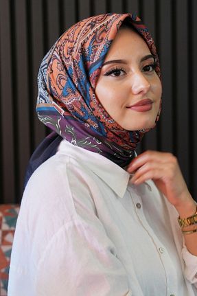 روسری رنگی پنبه پلی استر Eşarp Sokağı - کد 927628045