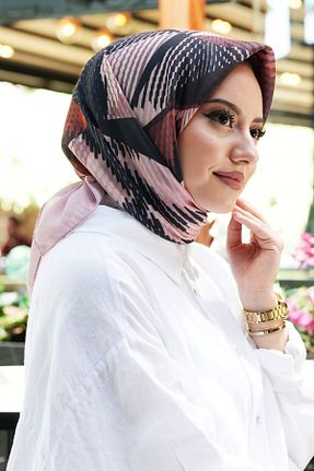 روسری رنگی پنبه پلی استر Eşarp Sokağı - کد 927628399