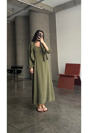 لباس خاکی زنانه بافتنی TB Butik - کد 941899455