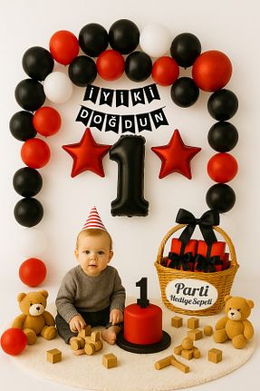 تزئینات جشن تولد parti hediye sepeti - کد 956480027