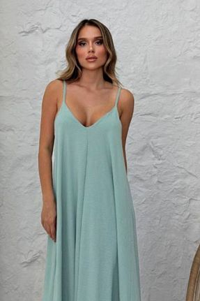 لباس فیروزه ای زنانه بافتنی Mogi Butik - کد 954090917