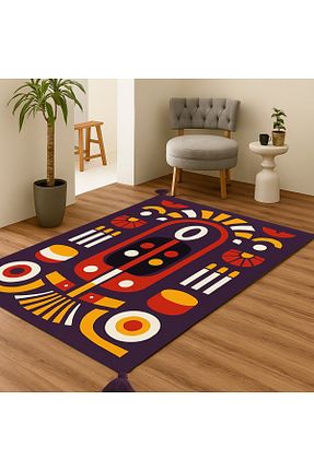 فرش بنفش قابل شستشو Rugs Modern Halı - کد 955300523