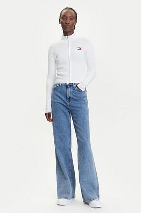 پلیور رنگی زنانه یقه ایستاده Tommy Hilfiger - کد 952205543