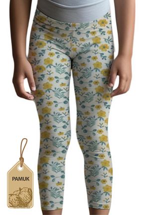 ساق شلواری زرد بچه گانه بافت MK Mukko Kids - کد 890162935