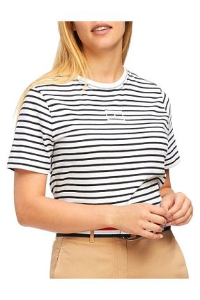 تیشرت اسپرت سرمه ای زنانه رگولار Tommy Hilfiger - کد 771240825