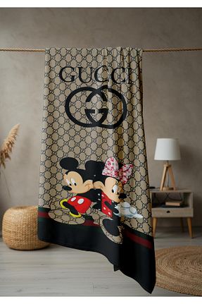 حوله ساحلی رنگی زنانه طرح دار Doruklar Home Collection - کد 900947550