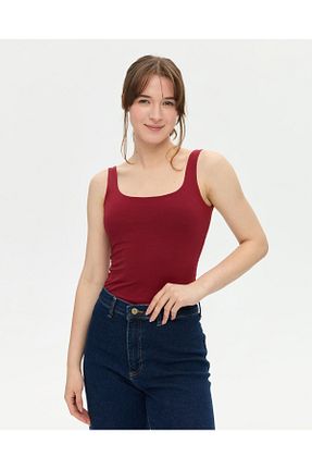 رکابی زرشکی زنانه یقه مربعی Ayma Active - کد 250565389
