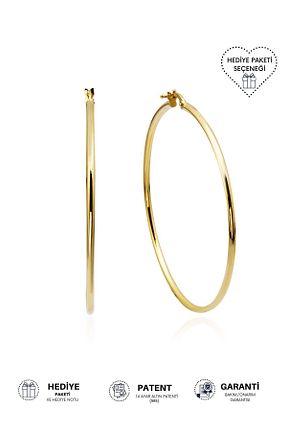 گوشواره طلا زرد زنانه 14 عیار Altınkesesi - کد 763523946