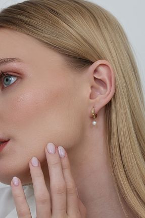 گوشواره طلا زرد زنانه 14 عیار Altınkesesi - کد 89828272
