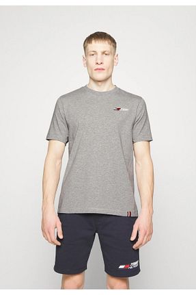 تیشرت اسپرت طوسی مردانه رگولار Tommy Hilfiger - کد 852844745