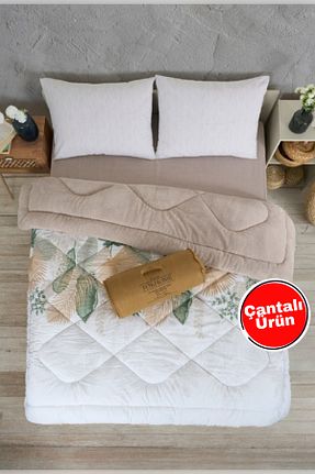 لحاف دونفره بژ 195 x 215 Sudem Home Collection - کد 928642438