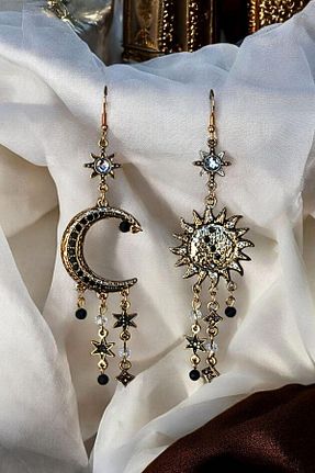 گوشواره جواهر طلائی زیرکن MIRADA JEWELRY - کد 928481563