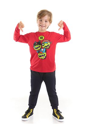 ست بالاتنه و پائین تنه مشکی بچه گانه بافتنی Denokids - کد 337287280