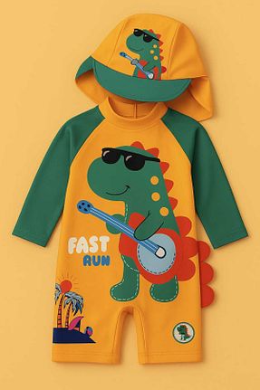 مایو نارنجی بچه گانه مخلوط پلی استر My Kids Wear - کد 941027516