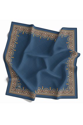 روسری سرمه ای پلی استر VİOLLA - کد 880480453