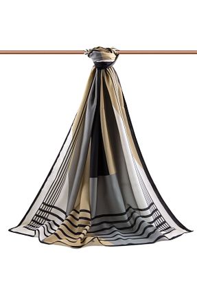 شال طوسی زنانه Medine İpeği Vissona - کد 804300515