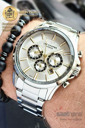ساعت مچی طلائی مردانه 41-45 میلی متر Lee Cooper - کد 829661870