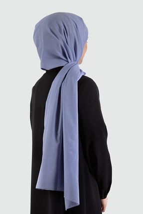 شال آبی زنانه پنبه ای Vissona - کد 730372542