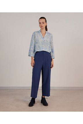 بلوز بنفش زنانه چاپی Yargıcı - کد 757505115