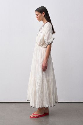لباس سفید زنانه بافتنی mathilda store - کد 956351707