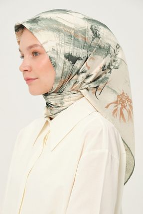 روسری سبز 90 x 90 Madame Polo - کد 956380822