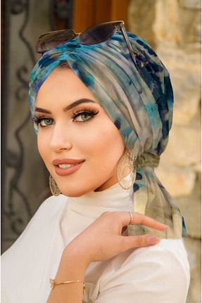 کلاه شنای حجاب رنگی زنانه Aişe Tesettür - کد 956439249